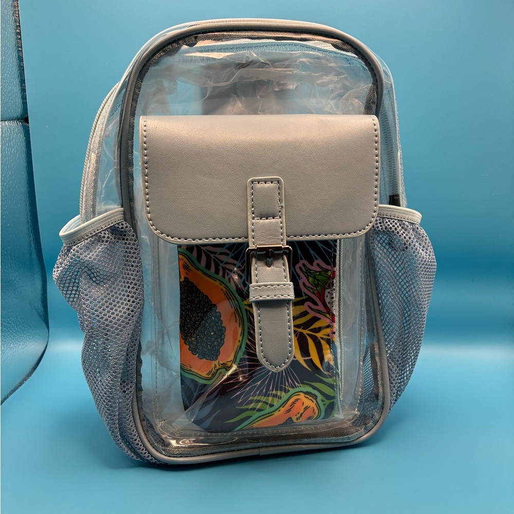 Clear Backpack with Front Pocket